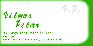 vilmos pilar business card